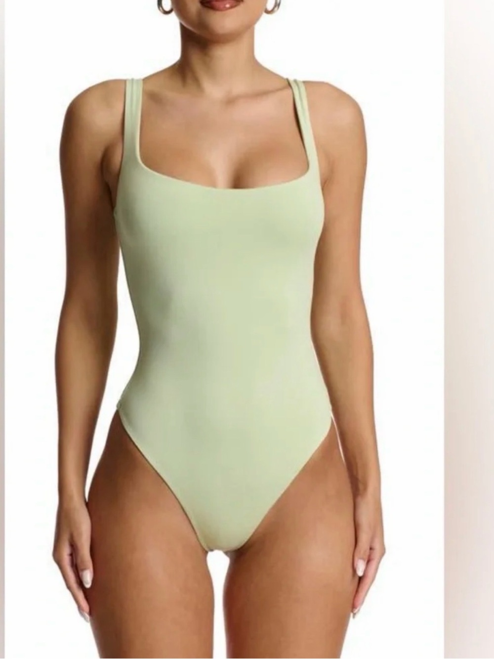 NWT Naked Wardrobe Bare Tank Bodysuit Sage Green 2x